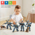 Baimiby 6-8, 2 6 Army Men Action Figures, Toy Soldiers for Boys Boys Toy Plastic Army Men Toys with Dogs and Weapons