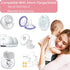 VIRHWOEA 4PCS 19mm S9/S10/S12, 24mm Silicone Flange Insert Suitable Wearable Breast Pump Shield/Flange Insert, Reduce