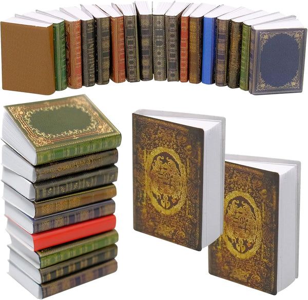110 Pcs 1: 12 Scale Miniatures Dollhouse Books Mini Dollhouse Books Model