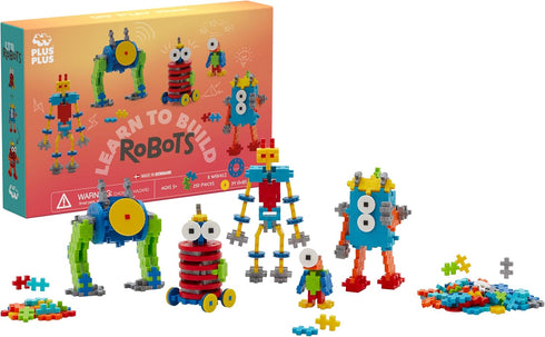 PLUS PLUS Learn to Build Set, Interlocking Mini Building Blocks, 3D Puzzle