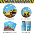 vinfo Set 97 24 Bulldozer Construction Birthday Party Supplies Pieces For Kids- Serves Guest-Digger Truck Party