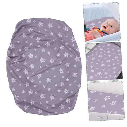 GARVALON Stretchy Changing Pad Cover for Boys & Soft Changing Pad Sheet Stars Design Reusable Changing Table Cover Fits