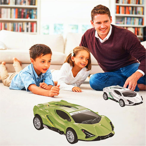 2 Pack Race Cars, Pull Back Inertial Drift Car Models for Toddlers, Perfect Toy Set for Ages 4-8