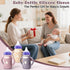 3 Pack 5 OZ Mity rain Silicone Sleeves for Lansinoh Glass Bottles - Anti Breakage Baby Bottle Holder, Compatible