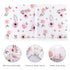 Tyke Bliss Pink Changing Pad Cover for Girls – Super Soft 100% Combed Cotton Jersey Knit Stretchy Floral Covers