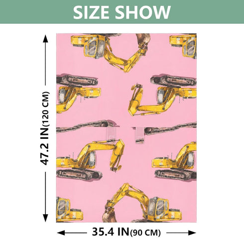 Mazeann Watercolor Yellow Excavator Car Seat Cover Baby Breathable Soft Infant Carseat Covers Canopies Babies Carrier
