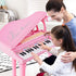 31 Costzon Kids Piano, Key Mini Grand Piano Toy Keyboard with Microphone, Stool & Lights, Portable Electronic Piano