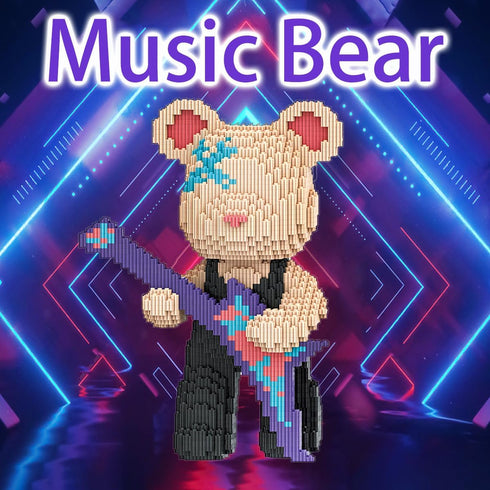 Set(4500Pieces) TK Teddy Bear Micro Building Blocks Winktoys Christmas Bear Building Blocks Gift for Adult and Kid
