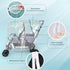 Double Stroller Rain Cover, Waterproof Weather Shield for Tandem Double Stroller, Twins Stroller Cover