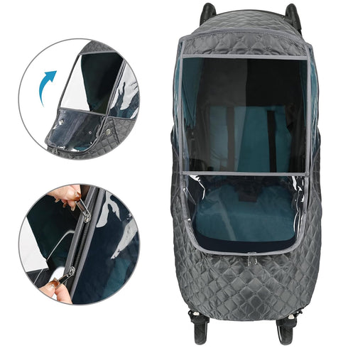 Bebamour Stroller Rain Cover,Universal Stroller Accessory,Waterproof,Windproof Protection,Protect from Dust Snow,Baby