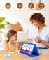Gamenote Word Building Desktop Pocket Chart - CVCC & CCVC Word Phonics GameSight Words Flash Cards Kindergarten