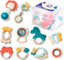 hahaland Baby Toys 0-6 Months - Baby Rattles Teething Toys 3-6 Months, Newborn