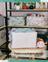 FANKANG Foldable Canvas Storage Basket, Waterproof PE Coating Nursery Hamper for Office, Bedroom, Clothes, Toys