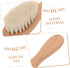 Vaguelly Born Essentials Shampoo Detangler Brush Scalp Scrubber Hair Brush Comb Newborn Hair Soft Bristle Bath Gentle
