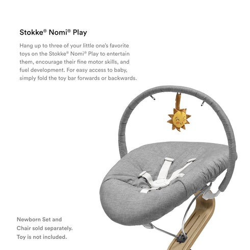 Stokke Nomi Play with Loops for Hanging Toys, Clicks onto Nomi Newborn Set, for Ages 0-6 Months