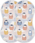 decor gift 4 Pack 22x11in Cotton Burp Cloths Soft Touch Cute Cartoon Penguin wash rag for Babies Girls and Boys