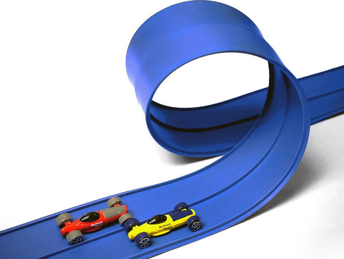 Blu Track Classic Starter Set - 15 Ft Track for Kids to Build and Race