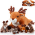 Poen Plush Deer Stuffed Animal Set 16 Inch Cuddly Mommy Deer Plush with