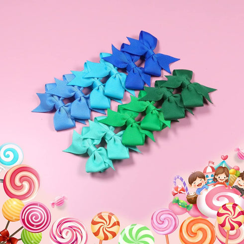 Hair Clips for Girls, 80PCS Fully Lined Tiny Alligator Bows in Pairs for Infants and Toddlers