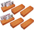 Playing Cards Holder for Kids and Adults - Set of 6 Wood Racks for Organizing Card Decks on Game Tables (Orange 6set)