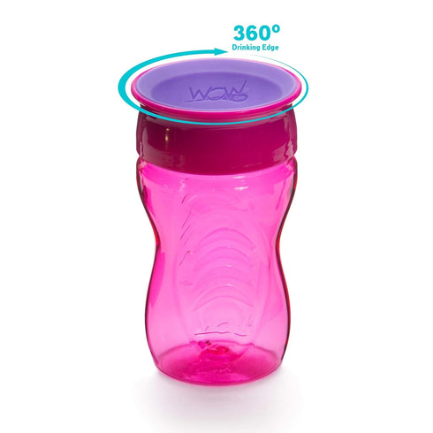 Wow Cup for Kids 360 Sippy Cup, Pink, 10 oz / 296 ml