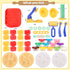 Play Color Dough Tools Set: Deluxe 41PCS Kitchen Creations Accessories Kit with 12 Cans Dough