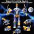 Set, 5pcs 3 4 5 6 7 Toddler Construction Car Transform Dinosaur Rescue Robot with Magnetic Connectors, Assemble