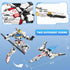 Transforming Robot Building Set, 2 in 1 City Warrior Mech & Fighter Jet Model, 952 Pcs Creative Gift