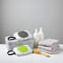 Dwuww 2Pcs Travel Wipe Holder Grey Green Reusable Wet Wipe Container Box Strollers Hanging Wipes Dispensers Wipe Case