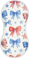 decor gift Cotton Muslin Burp Cloth Soft Touch Patriotic Ribbons 4th of July Baby