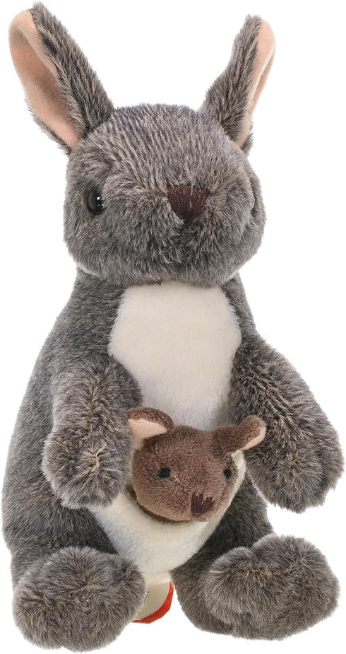 Wild Republic Kangaroo with Joey Plush, Stuffed Animal, Plush Toy, Gifts for