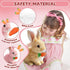 Nenrte Bunny Realistic Bunny Toy, Easter Bunny Toy, Rabbit Interactive Hopping Bunny Toy-Jumping, Twitching