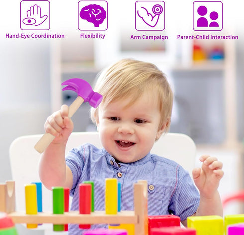 Hammer Hammers Wooden Toys Simulation Maintenance Tools Educational Toys for Kids Birthday Party Games Supplies