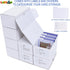 100 Count Trading Card Top Loaders, 8-Pack Toploader Storage Box with Dividers & Labels for TCG/Magic/Mtg Collection