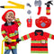 Liberry Fireman Costume for Kids 3 4 5 Years Old, Firefighter Tools