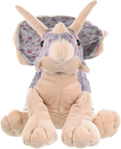 Wild Republic Triceratops Plush, Dinosaur Stuffed Animal, Plush Toy, Gifts For Kids, Cuddlekins 12", Multicolor, Model:10960