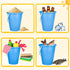 Holady 8 Inch Summer Large Sand Beach Buckets Pail,Sand Bucket Water Bucket for Beach Fun Great Party Accessory
