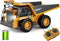 RC Dump Truck Toy, 9-Channel Remote Control Vehicle with Metal Bed & Light, Rechargeable for Kids Ages 3-12+