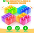 52pcs Magnetic Blocks - Translucent Magnetic Cubes, Building Blocks Magnet Toys for Kids, Montessori STEM Sensory Toys
