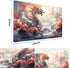 MTG Playmat 24x14in with Free Storage Bags, Non-Slip Backing, Ideal TCG Mouse Pad (Guardian, with Zone)