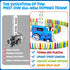 chikro 3-4 3-4 Domino Train Toys Games for Kids - Automated Dominoes-Placing Model Train for Toddlers Age Montessori