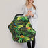 Schgap Flowers Macaw Car Seat Covers for Baby, Nursing Cover Breastfeeding Baby Carrier Covers Carseat Canopy
