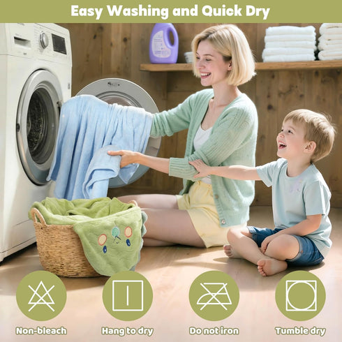 6 Set 0-5 2 55" 27.5" 4 PCS Toddler Bath Towel for Boy Girl Year, PCS Thick Absorbent Hooded Baby Bath Towels Large x