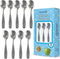 9 Piece Stainless Steel Kids Spoons, Child and Toddler Safe Flatware, Metal Kid Cutlery Set for Dessert, Dinner Spoon
