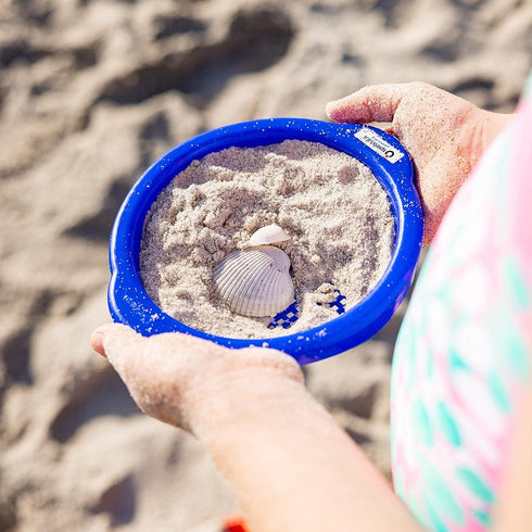Spielstabil Beach Toy - Small Sand Sieve, Kids Sandbox Tools and Heavy Duty Sand Toys (One Sifter Included - Colors