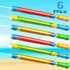 Water Gun - 16.5'' Super Soaker Blaster Squirt Gun for Kids, 6 PCS Water Game Toys for Summer Outdoor Fun