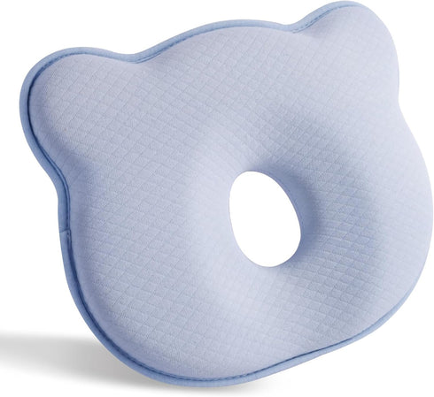 Hoovcmg Memory Foam Baby Pillow,Cute Cartoon Bear Soft and Cozy Pillow, Breathable Bedding