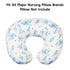 22.5"x18" Nursing Pillow Cover,Ultra-Soft Stretchy Removable Slipcover for Breastfeeding Pillows for Baby Boys