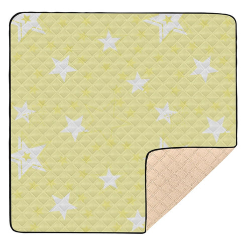 EtherSpher Different Stars Baby Yellow White Soft Padded Baby Floor Play mat for