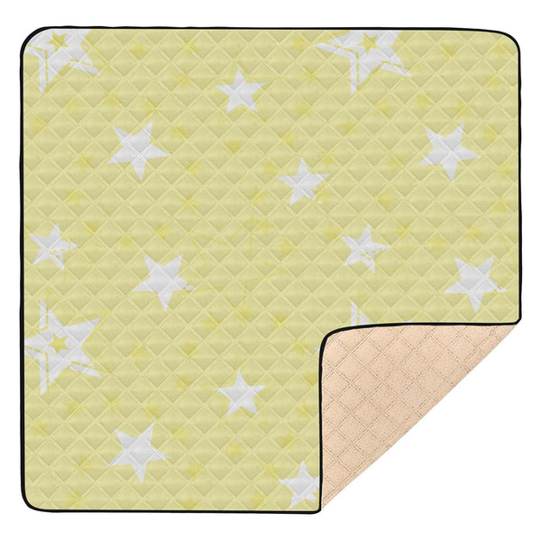 EtherSpher Different Stars Baby Yellow White Soft Padded Baby Floor Play mat for